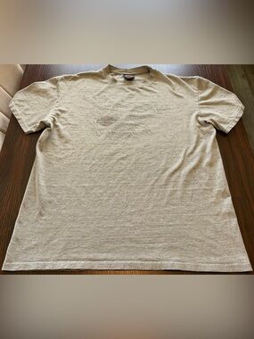 Harley Davidson Men’s Grey Eagle Chester England Union Jack Graphic T Shirt XL